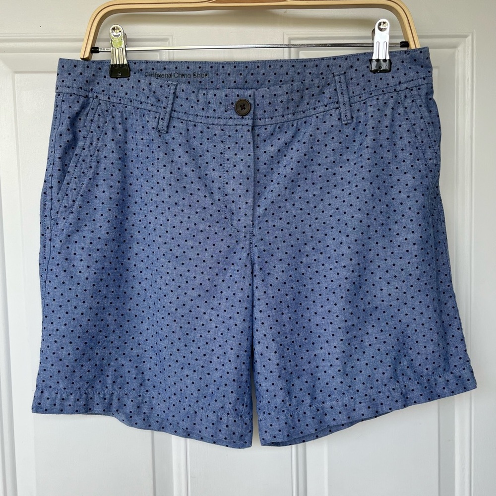 •Talbots• Girlfriend Chino Polka Dot Shorts - Size 6